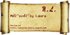 Mészöly Laura névjegykártya